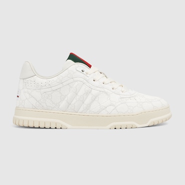 GUCCI Men's Re-Web Trainer, Size 8.5