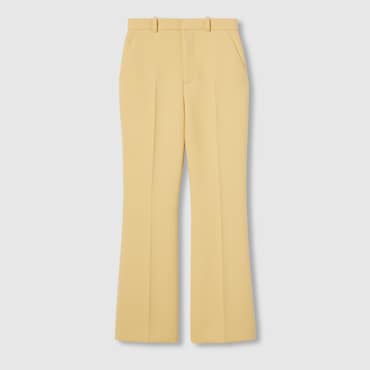 GUCCI Light Wool Crêpe Pant, Size 42 IT