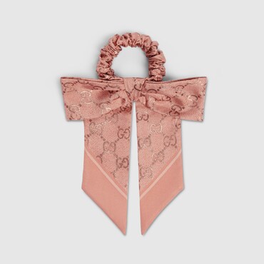 GUCCI GG Silk Jacquard Scrunchie