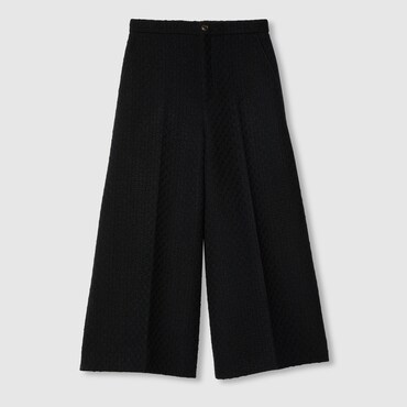 GUCCI Tweed Damier Pant, Size 36 IT