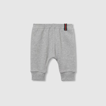 GUCCI Baby - Cotton Trousers With Web, Size 9-12 MONTHS