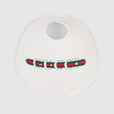 GUCCI Bébé - Bavoir Pour Bébé En Coton Imprimé