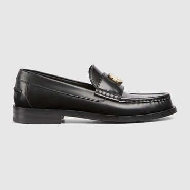 GUCCI Women's Loafer With Double G, Size 37.5 IT