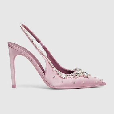 GUCCI Women's Pump With Crystals, Size 40 IT