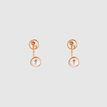GUCCI Blondie Resin Pearl Earrings