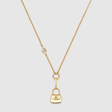 GUCCI Chain Necklace With Bag Pendant