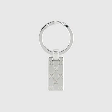 GUCCI Signature GG Engraved Keyring