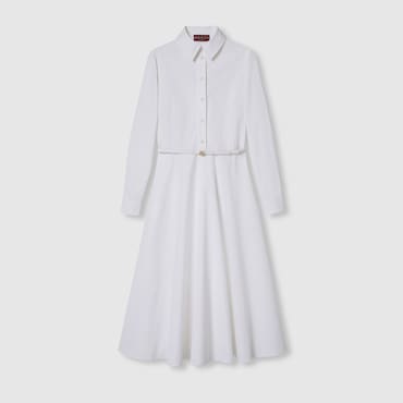 GUCCI Cotton Poplin Dress, Size 38 IT