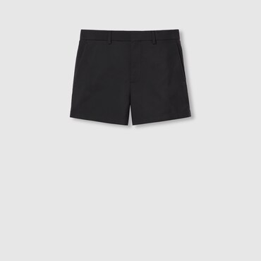 GUCCI Techno Gabardine Shorts, Size 36 IT