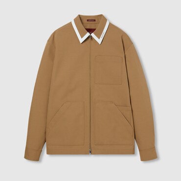GUCCI Technical Gabardine Jacket, Size 52