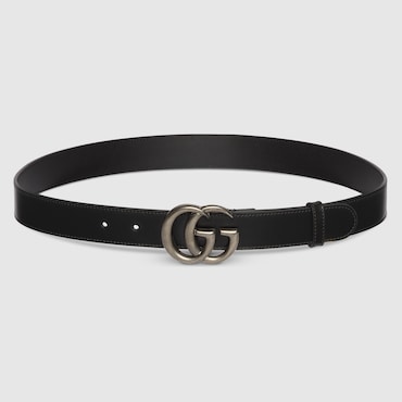 GUCCI GG Marmont Thin Belt, Size 75