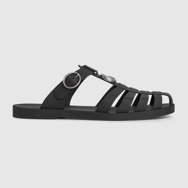 GUCCI Men's Double G Mule, Size 44 IT