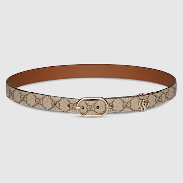 GUCCI GG Belt With Oval Buckle, Size 75