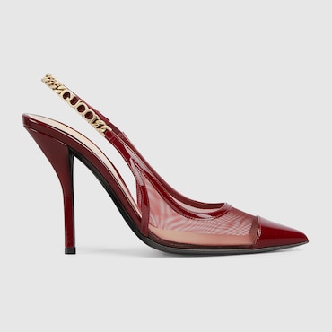 GUCCI Signoria Slingback Pump, Size 40.5 IT