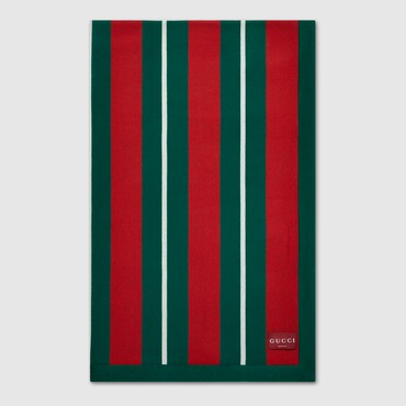 GUCCI Web Wool Blanket