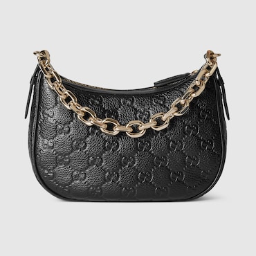 GUCCI GG Emblem Medium Shoulder Bag