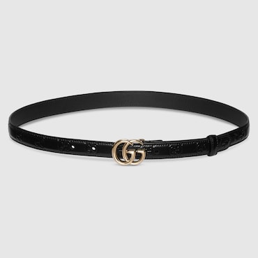 GUCCI GG Marmont Thin Belt, Size 95