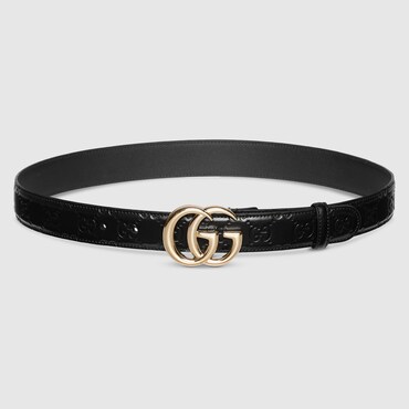 GUCCI GG Marmont Thin Belt, Size 75