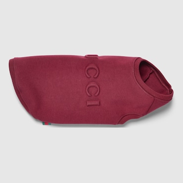 GUCCI Embossed Cotton Pet Sweatshirt, Size XXS