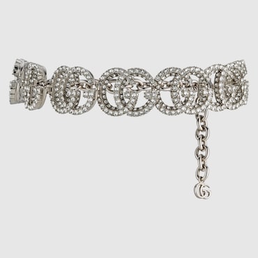 GUCCI GG Marmont Crystal Choker Necklace