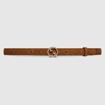 GUCCI Blondie Thin Belt, Size 75