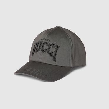 GUCCI Baseballkappe aus Baumwolle Mit Stickerei, Größe L