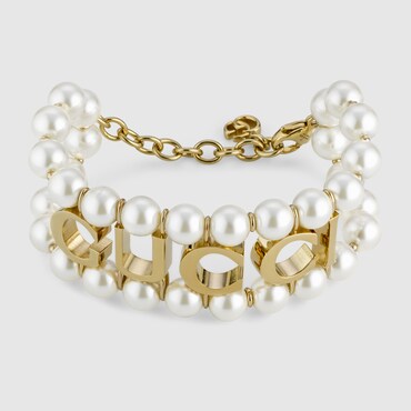 GUCCI Bracciale Con Perle, Taglia S