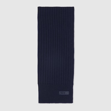 GUCCI Knit Wool Scarf