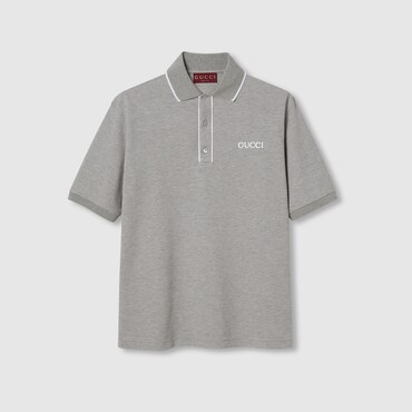 GUCCI Cotton Piquet Polo Shirt, Size XS