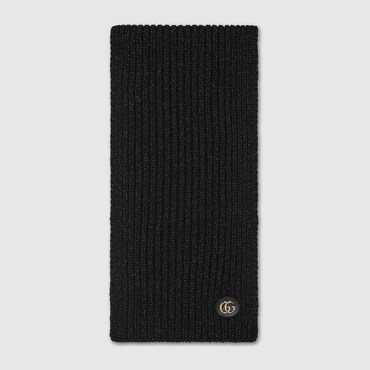 GUCCI Wool Cable Knit Scarf