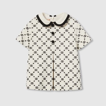 GUCCI Kids - Embroidered Jersey Dress, Size 6 YEARS