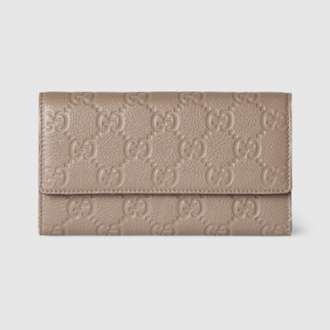GUCCI GG Emblem Continental Wallet