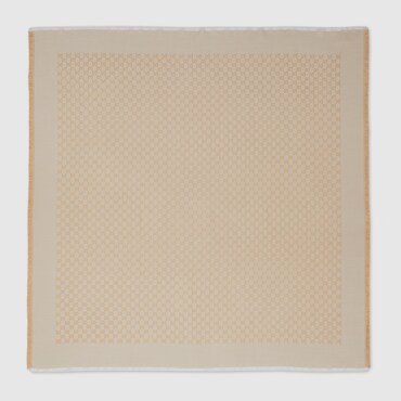 GUCCI Halstuch Aus GG Jacquard Aus Wolle, Seide Und Lamé