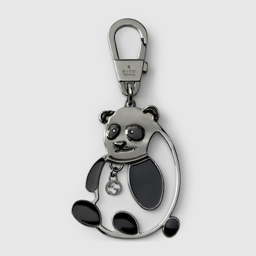 GUCCI Panda Keychan With Interlocking G