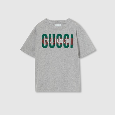 GUCCI Bambino - T-shirt Bambino In Cotone Con Stampa, Taglia 5 ANNI