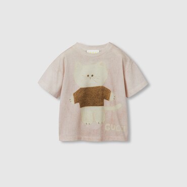 GUCCI Baby - Printed Cotton T-shirt, Size 3-6 MONTHS