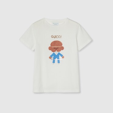 GUCCI Filles - T-shirt Pour Enfant En Coton Imprimé, Taille 8 ANS