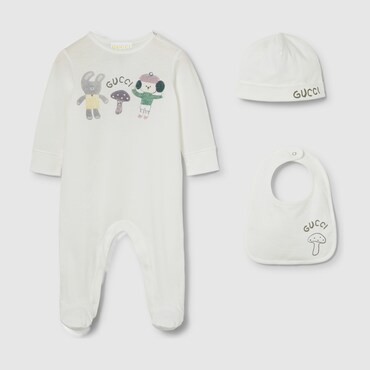 GUCCI Baby - Printed Three-piece Gift Set, Size 3-6 MONTHS