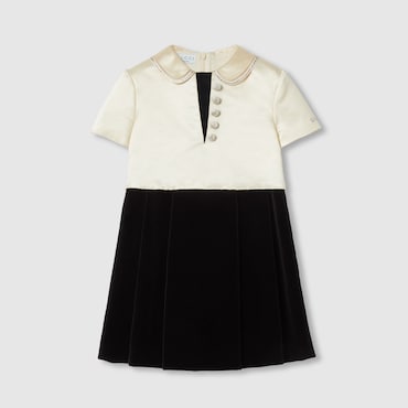 GUCCI Kids - Silk Cotton Duchesse Dress, Size 6 YEARS