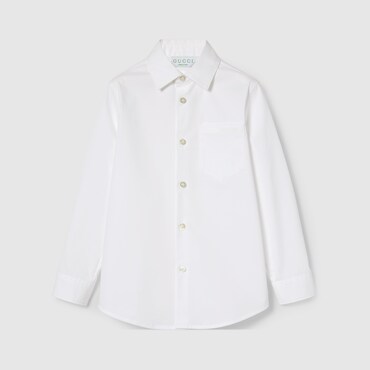 GUCCI Kids - Embroidered Cotton Shirt, Size 5 YEARS