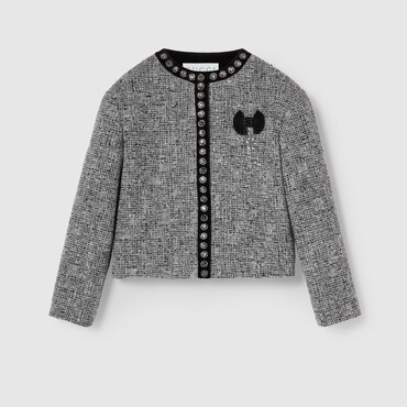 GUCCI Kids - Embroidered Tweed Jacket, Size 10 YEARS