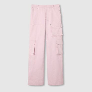 GUCCI Embossed Cotton Canvas Delavé Trousers, Size 46 IT