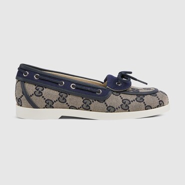 GUCCI Kids - ' GG Boat Shoe, Size 32