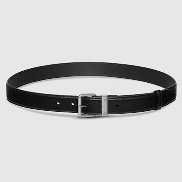 GUCCI GG Emblem Belt With Square Buckle, Size 105