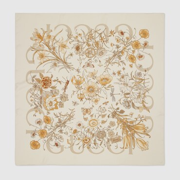 GUCCI Printed Silk Carré