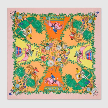 GUCCI Printed Silk Carré