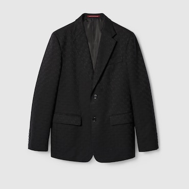 GUCCI Giacca In Canvas GG In Misto Cotone, Taglia 48 IT