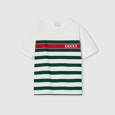 GUCCI Garçons - T-shirt Pour Enfant En Coton Imprimé, Taille 8 ANS
