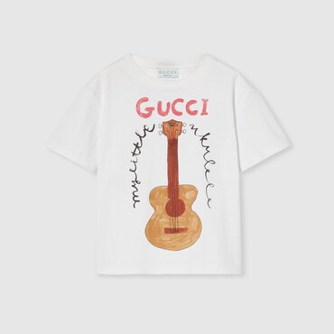 GUCCI Kids - Printed Cotton T-shirt, Size 5 YEARS