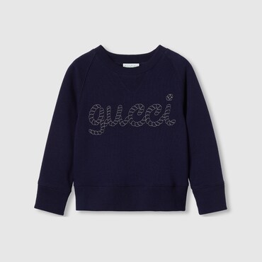 GUCCI Kids - Embroidered Cotton Sweatshirt, Size 4 YEARS